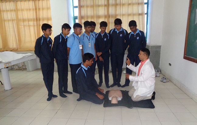 CPR Training program for students at Dr. Vithalrao Vikhe Patil Medical College